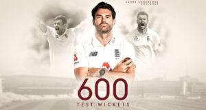 Jimmy's Record Of 600 Wickets