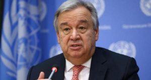 Antonio Guterres congratulated WFP